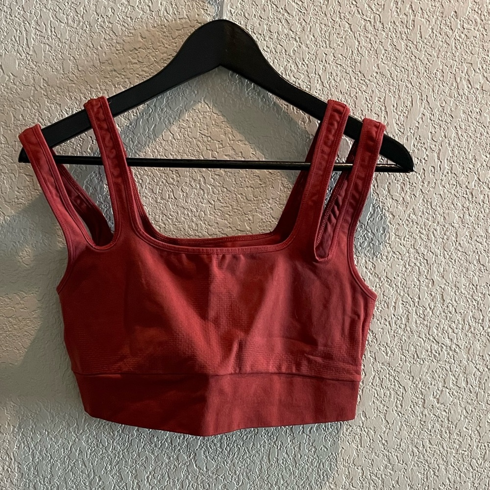 Free People Every Single Time Double Strap Bra - Rust color size L/XL